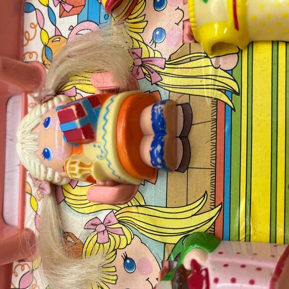 Dolly Pops Birthday Party Carry Scene Full Set Knickerbocker 1979 Minor Flaws - Picture 12 of 13